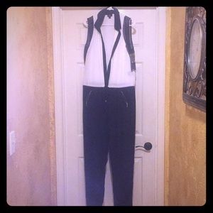Black and white jumpsuit